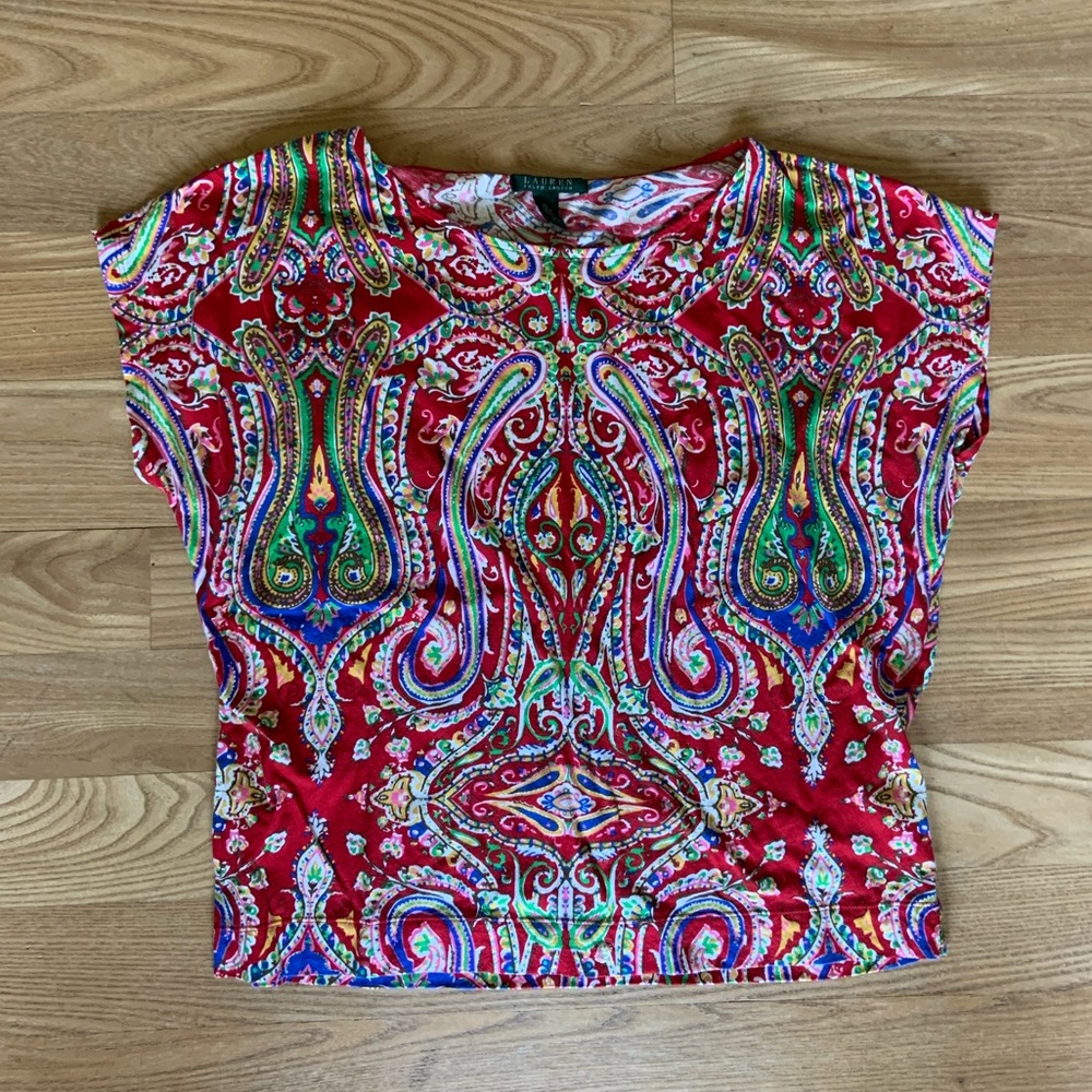Lauren Ralph Lauren patterned t-shirt Size XL